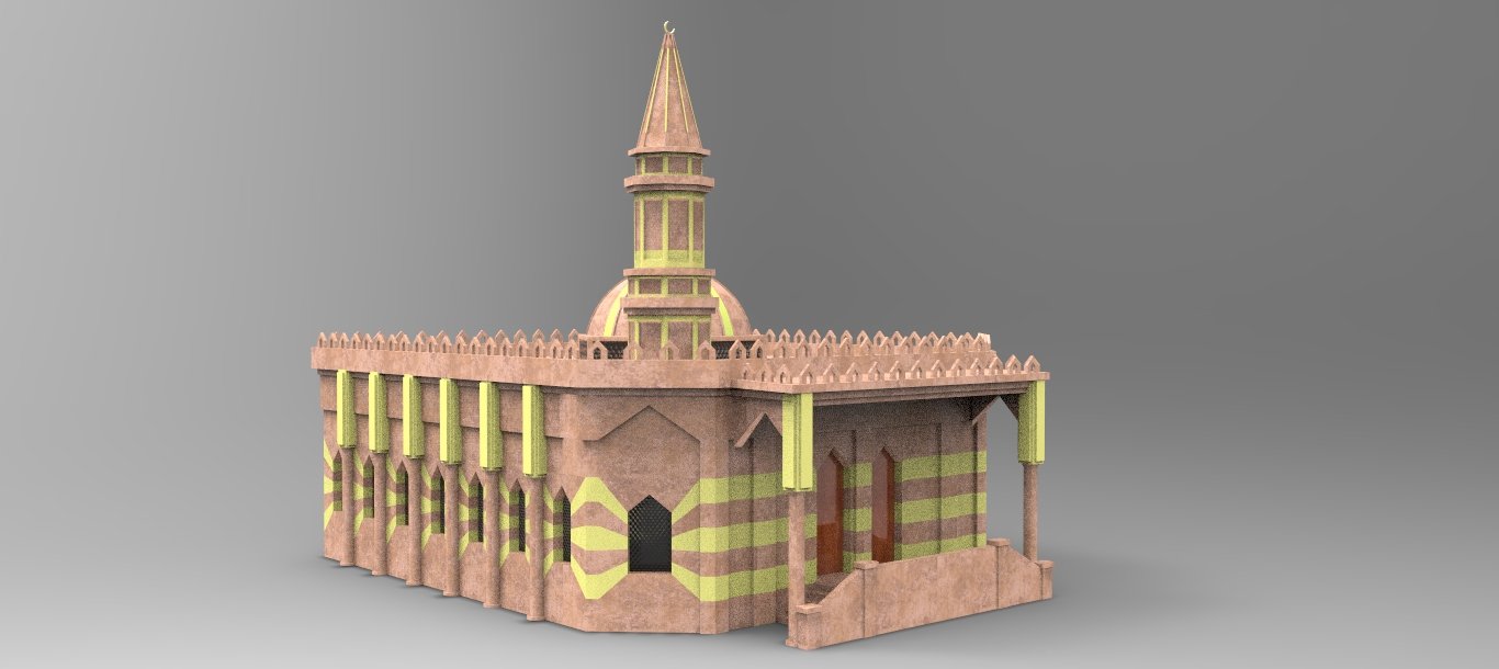 download mosque 3d max model free